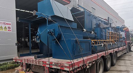 發(fā)往廣東陽江市的Q6912輥道拋丸機(jī)的發(fā)貨現(xiàn)場