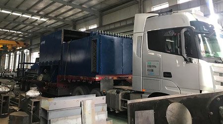 江西瑞金客戶定制Q6920鋼板拋丸機第二車發(fā)貨