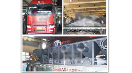 發(fā)往遼寧朝陽(yáng)q6926輥道通過(guò)式拋丸清理機(jī)第二車(chē)裝車(chē)發(fā)貨現(xiàn)場(chǎng)