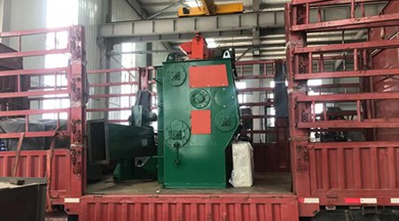 山東東營客戶定制Q326履帶式拋丸機(jī)發(fā)貨