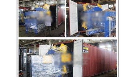 發(fā)往科威特Q698鋼板型材通過式型鋼拋丸清理機(jī)發(fā)貨現(xiàn)場(chǎng)