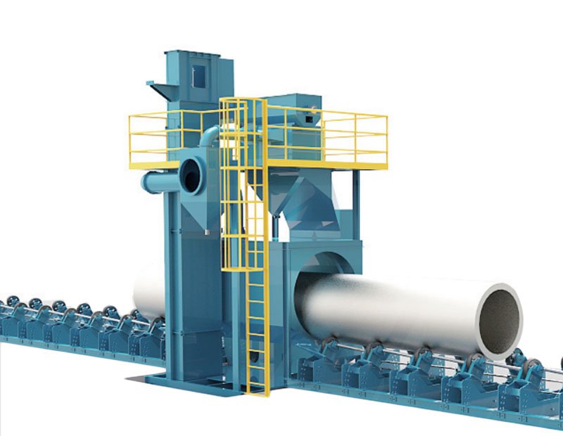 QG系列鋼管外壁拋丸清理機(jī)